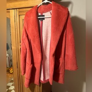 Hot pink soft tailored Anthropologie jacket